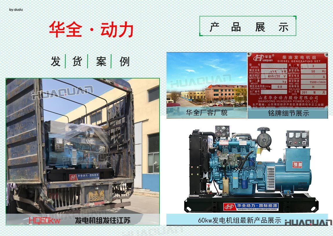 江蘇客戶在華全采購的60kw發(fā)電機(jī)組于6月3日出廠