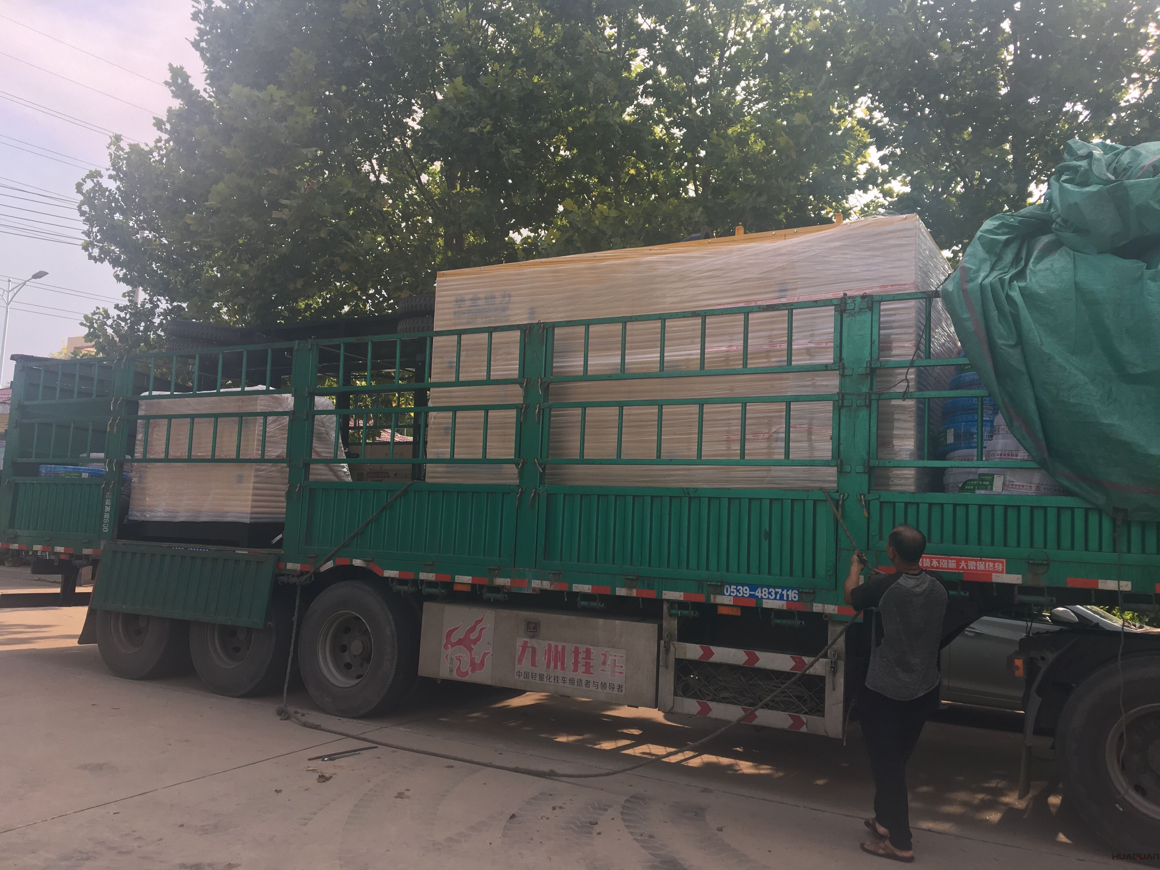 7月8號曹先生的一臺HQ400GF靜音箱柴油發電機組已發往山西省