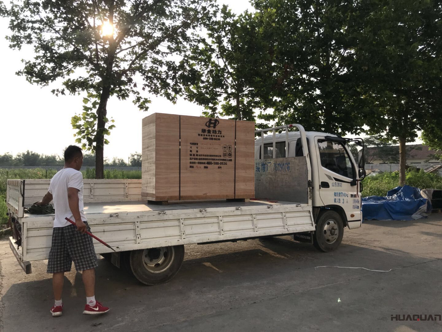 發(fā)貨了！7月22號一臺HQ5Q標(biāo)配型汽油一體機(jī)已發(fā)往山東省