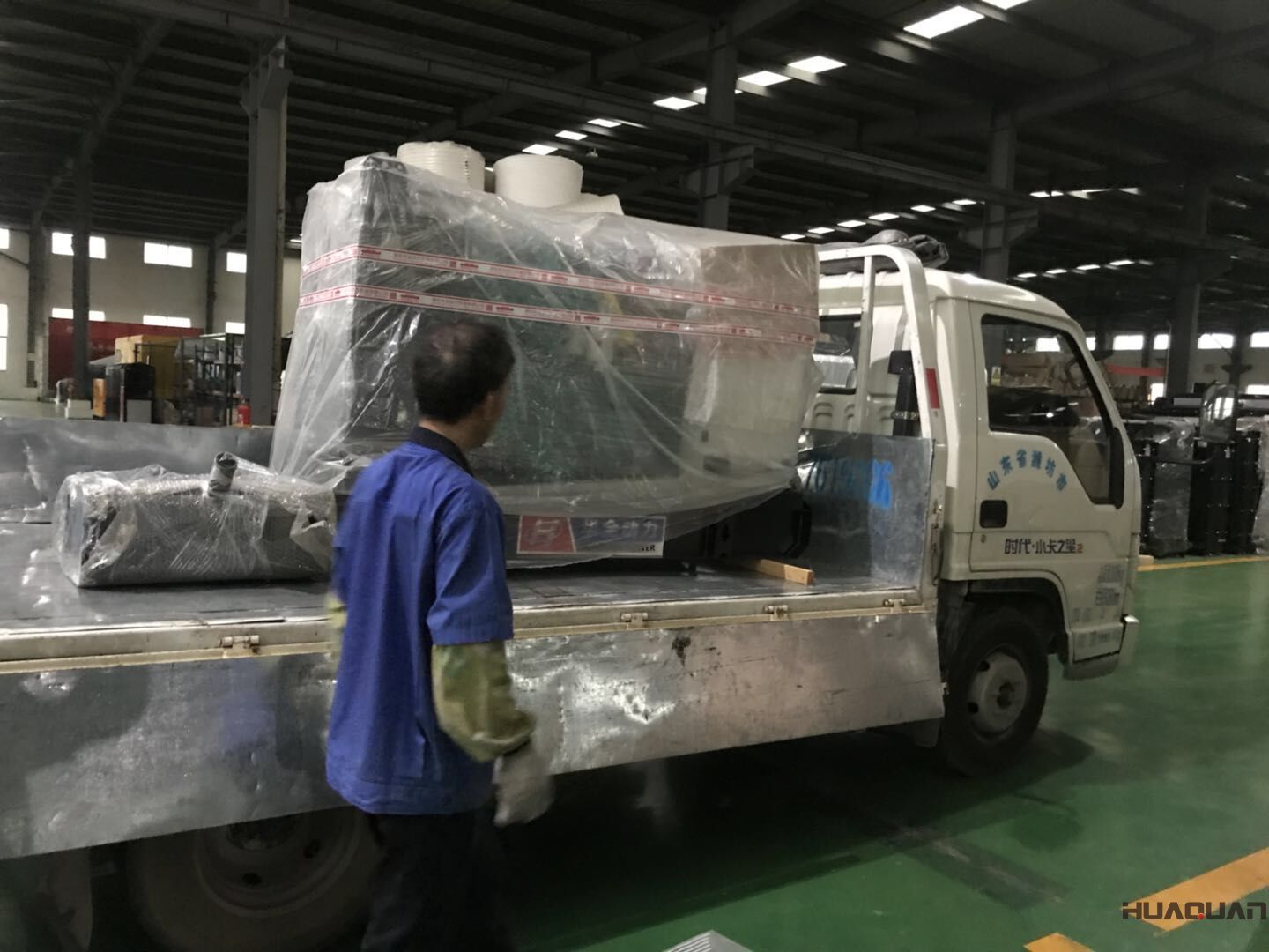 8月6日，一臺40kw標配柴油發電機組從華全動力成功發往山東