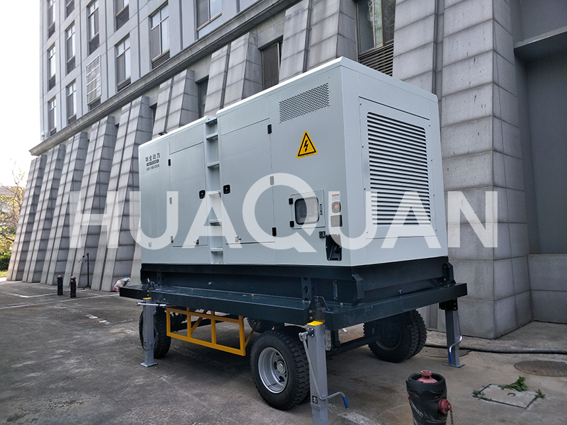 河南省周口市糧油儲備400KW移動式發(fā)電機(jī)組電站