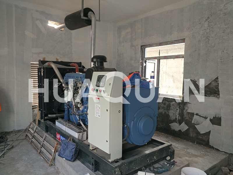 山東菏澤直屬庫400KW發電機組電站項目